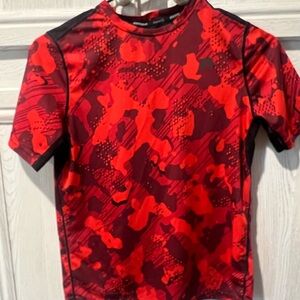 Russell Athletic Red Rashguard Swim Shirt